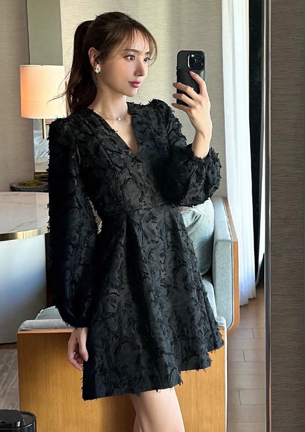 Botanical jacquard dress　LD029