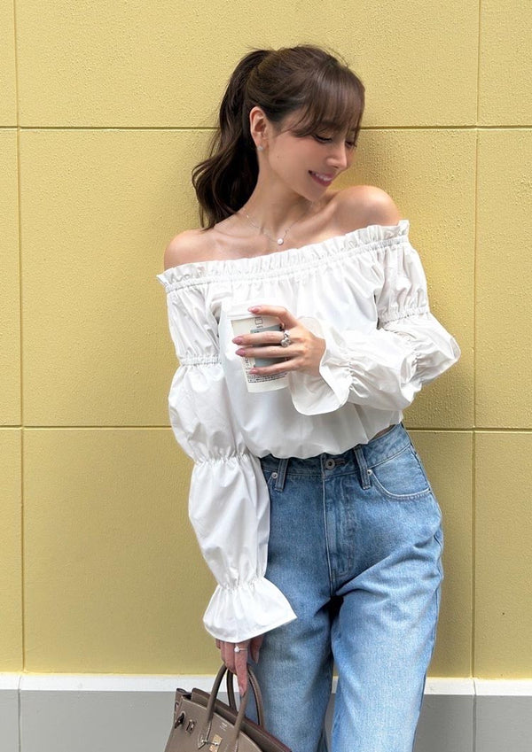 Off shoulder blouse　LD031 - Off white