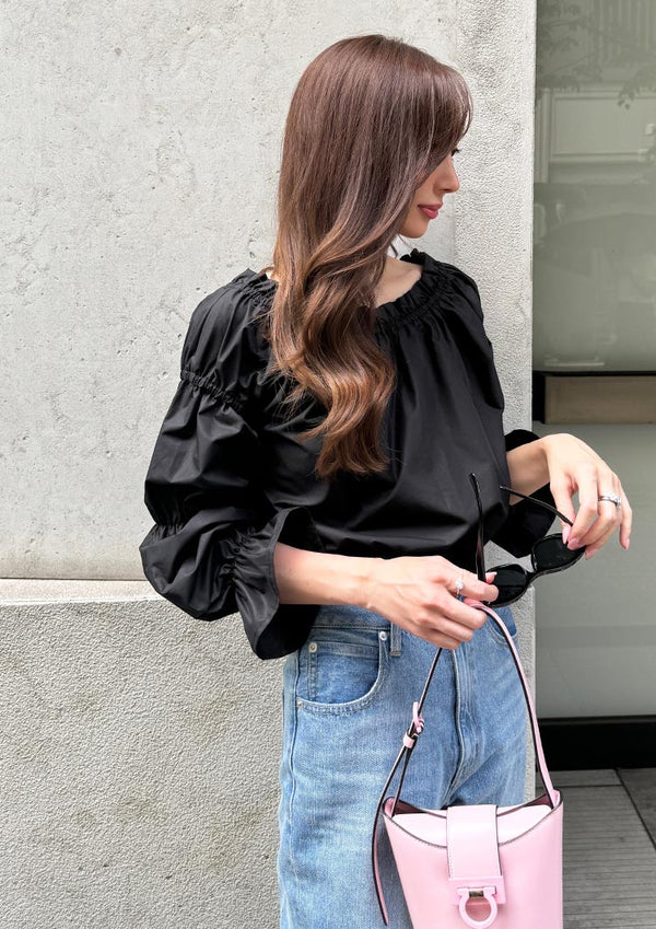 Off shoulder blouse　LD031 - Black