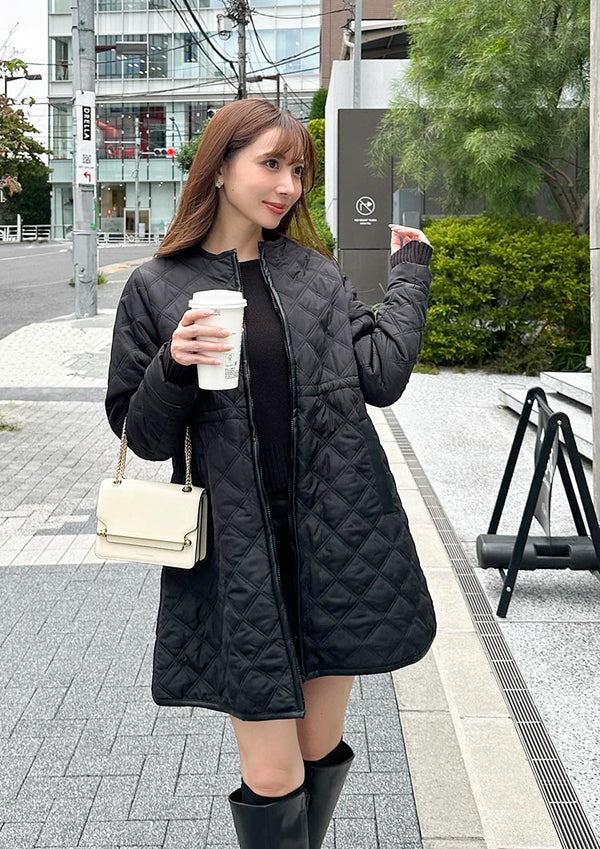 Multiway quilted coat　LD035