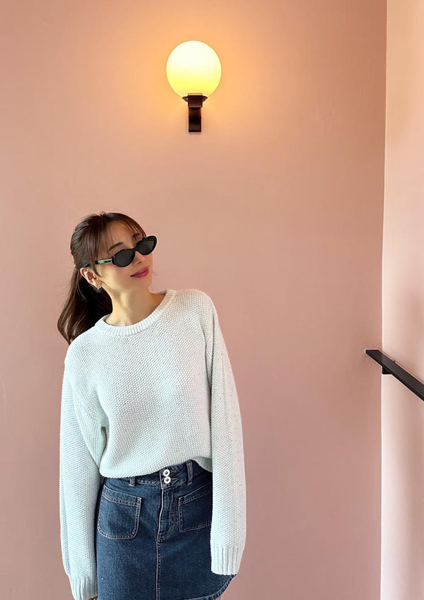 Mix knit top　LD038
