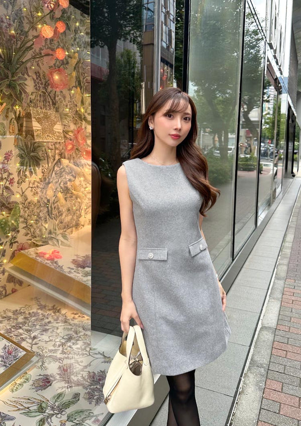 Melton bijou onepiece　LD044