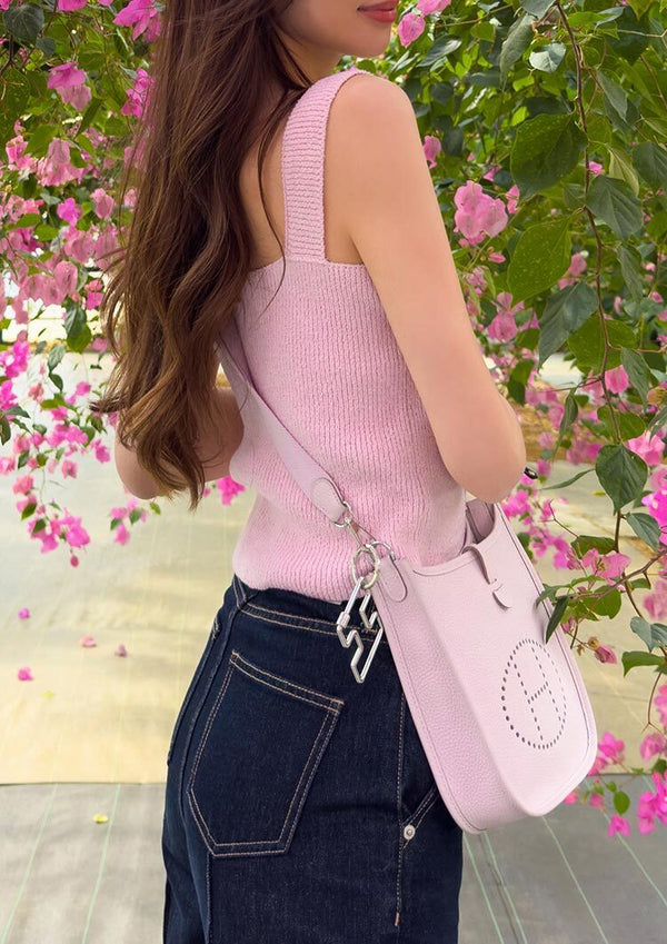Loop yarn knit camisole　LD052 - Sakura pink