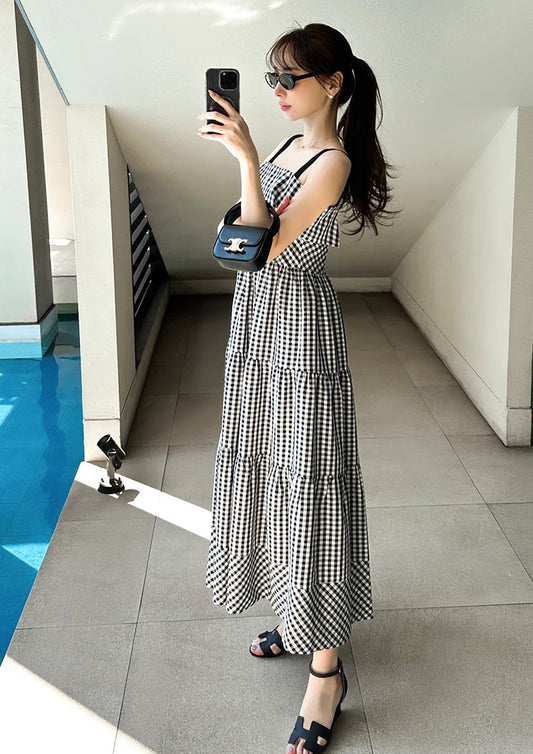 2Way Resort checkered dress　LD057