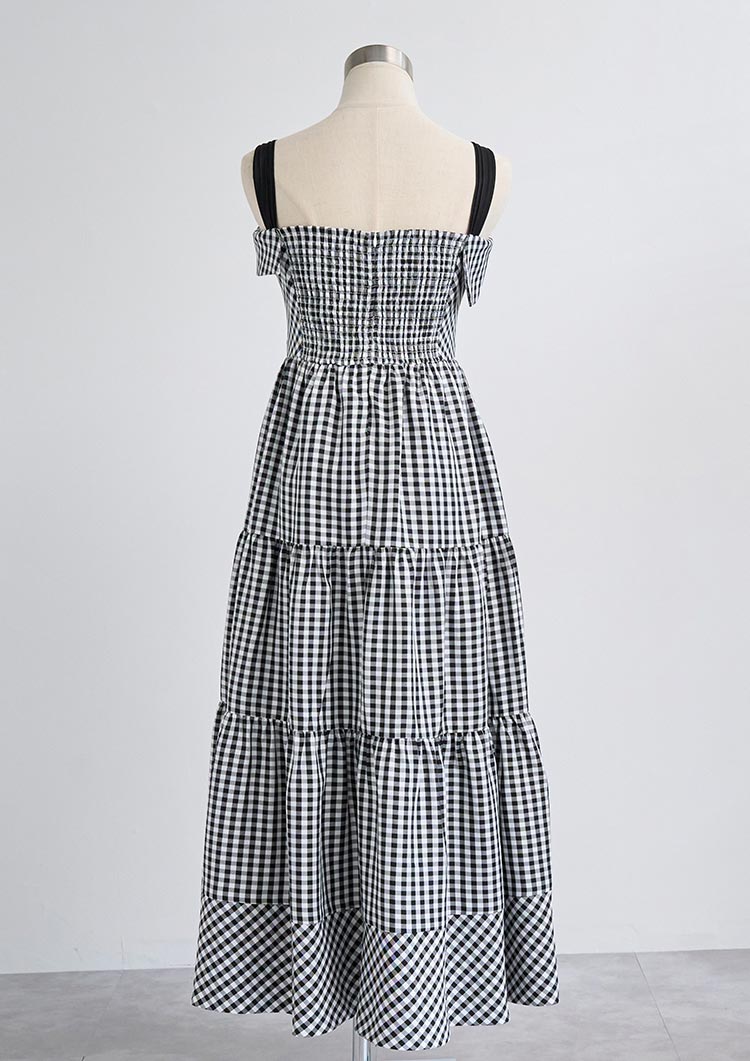 2Way Resort checkered dress　LD057