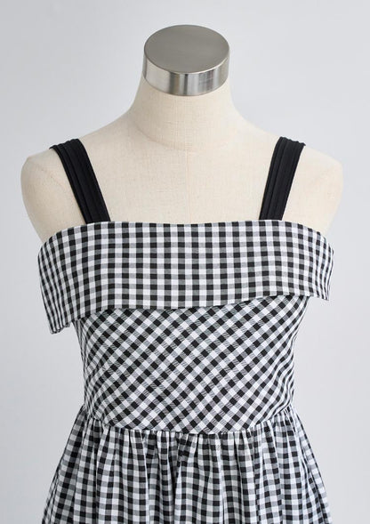 2Way Resort checkered dress　LD057