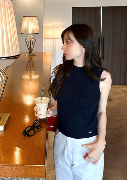 LD sleeveless knit top　LD060
