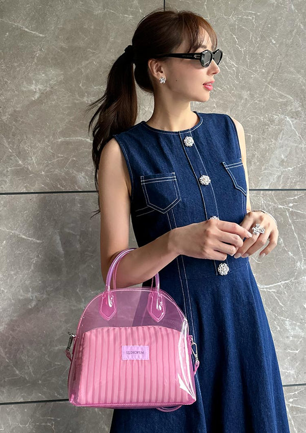 Clear mini boston bag　LD062