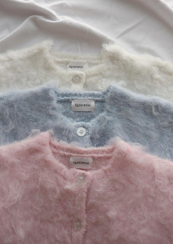 Cotton candy knit jacket　LD063