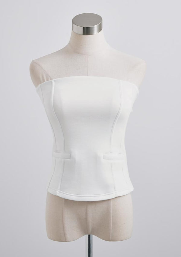 Diver sweat bustier　LD064 - Off white