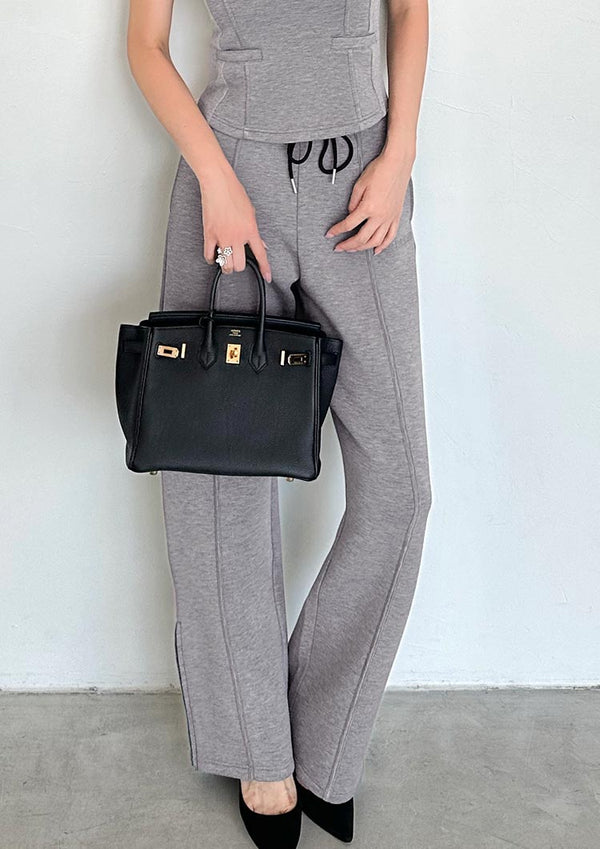 Diver sweat long pants　LD065 - Heather gray