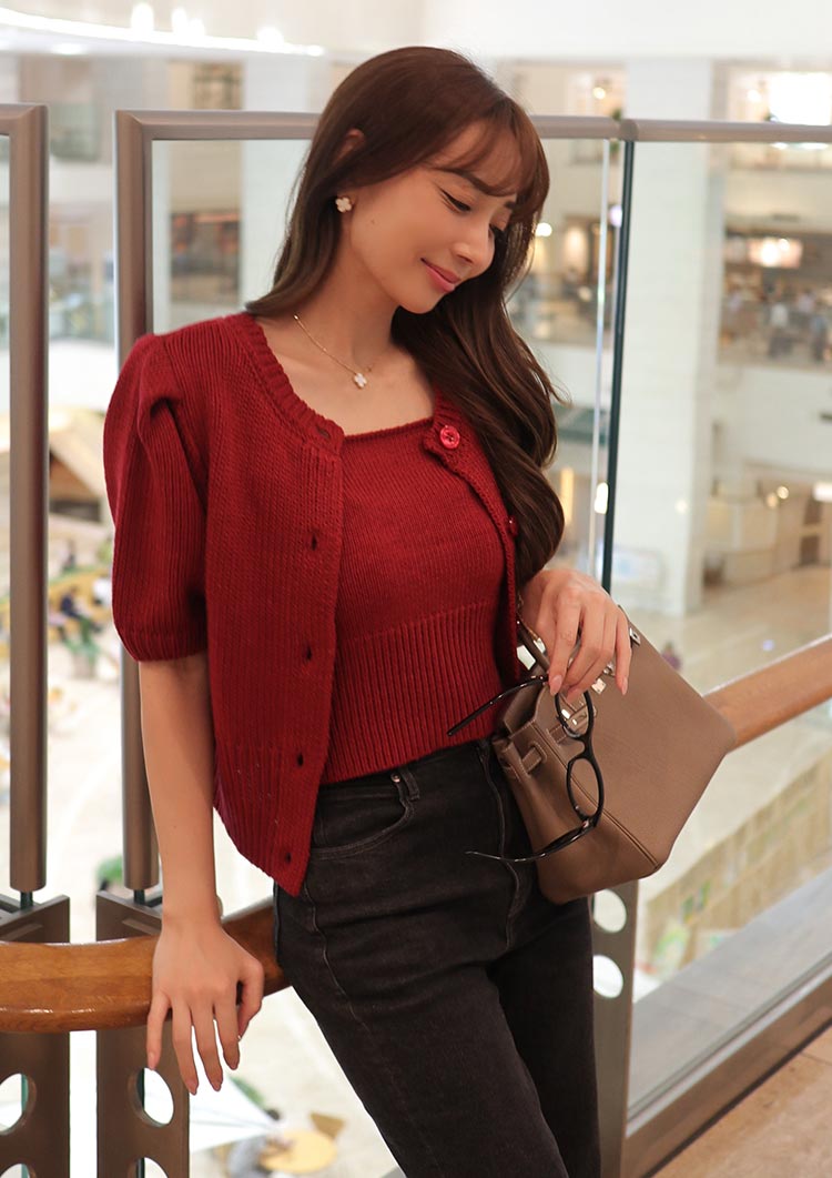 Low gauge knit ensemble　LD066