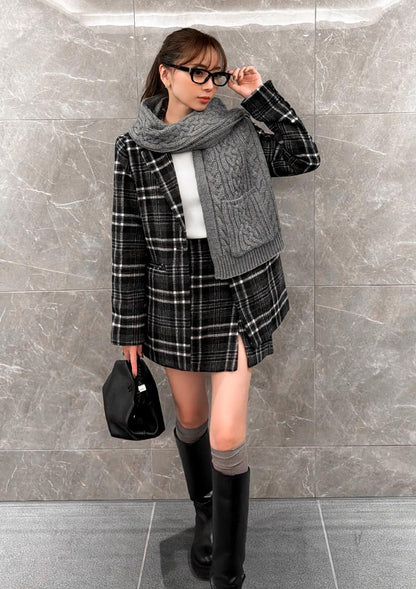 model:163cm / Melange gray