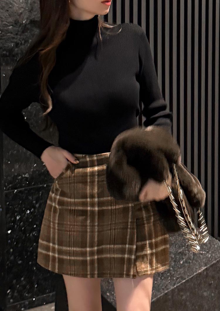 model:163cm size:XS / Brown