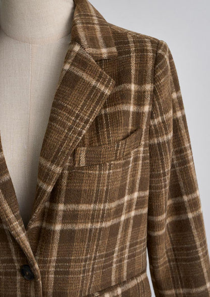 Wool check jacket　LD072