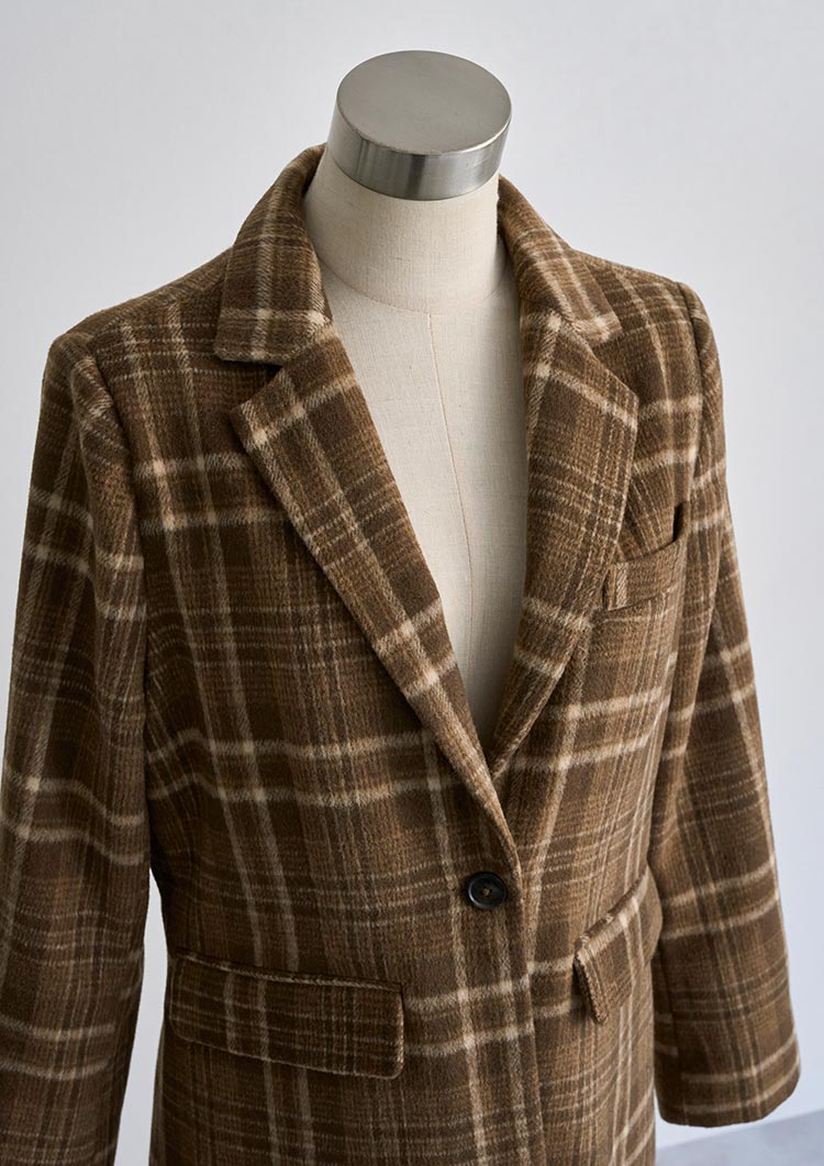 Wool check jacket　LD072
