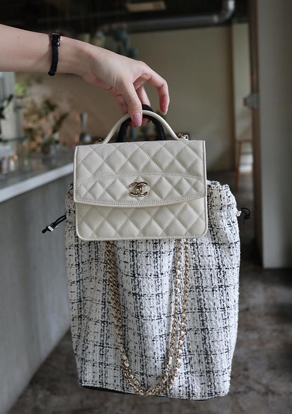 Tweed tote bag　LD073