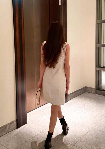 Tweed bijou onepiece　LD074