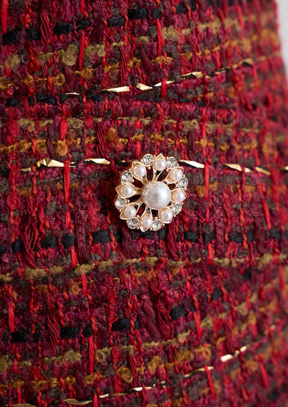 Tweed bijou onepiece　LD074