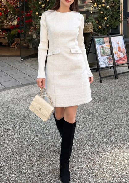 Tweed bijou onepiece　LD074