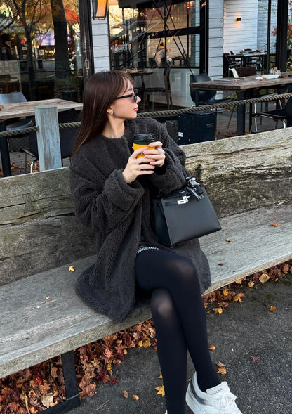 model:163cm / Charcoal gray