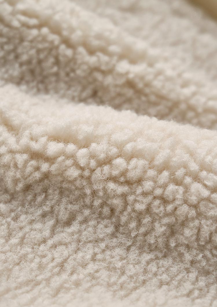 Collarless boa coat　LD075