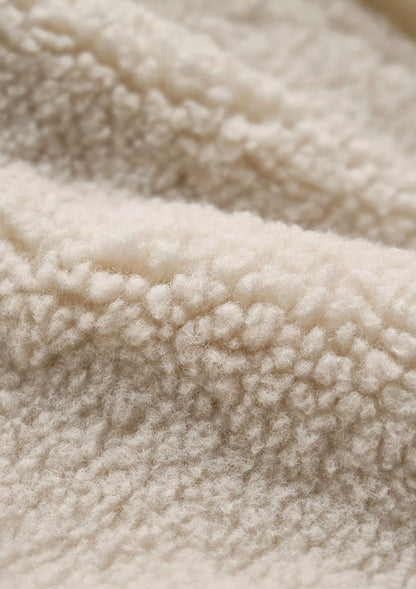 Collarless boa coat　LD075