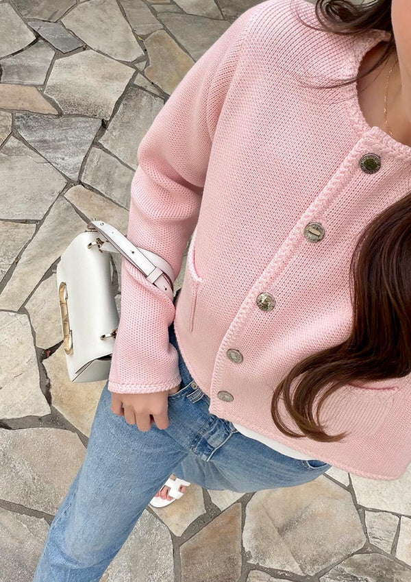 LD Knit jacket 　LD076 - Pink