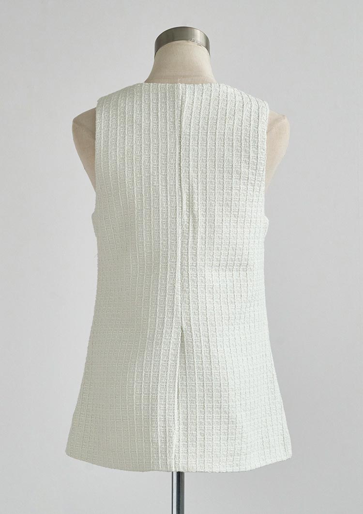 Tweed gilet 　LD077