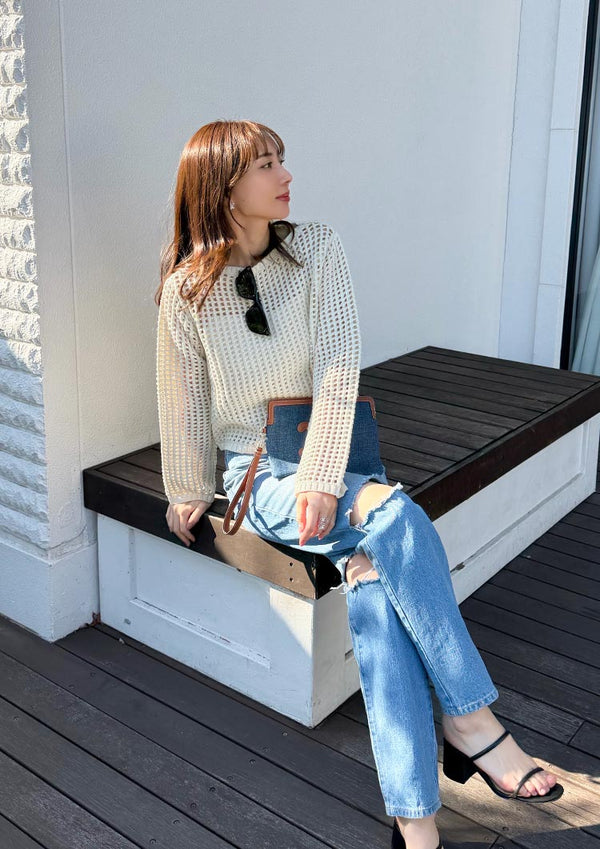 LD Crash straight denim　LD024