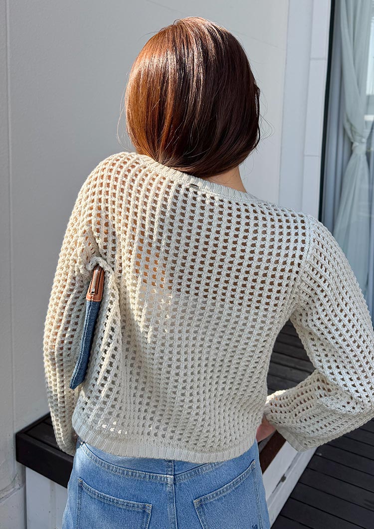 Crochet Knit top　LD078