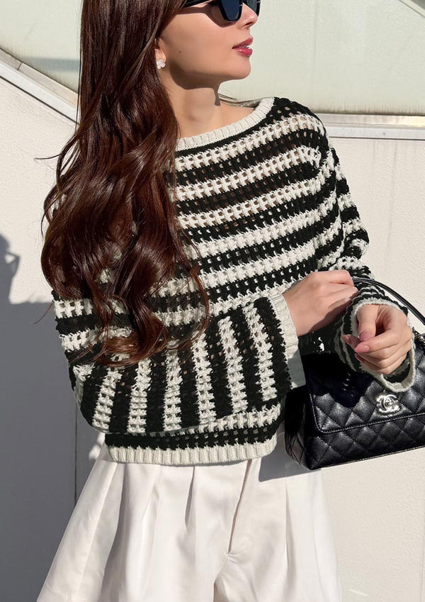 Crochet Knit top　LD078 - Border