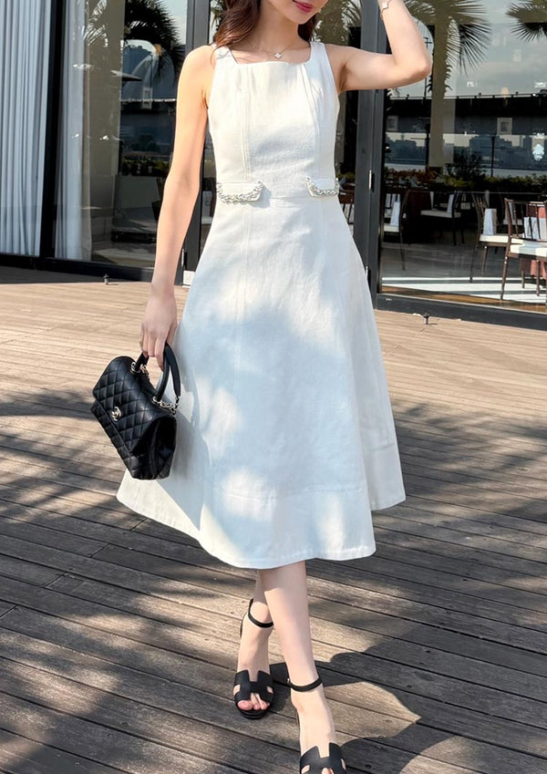 Bijou denim onepiece　LD080 - Off white