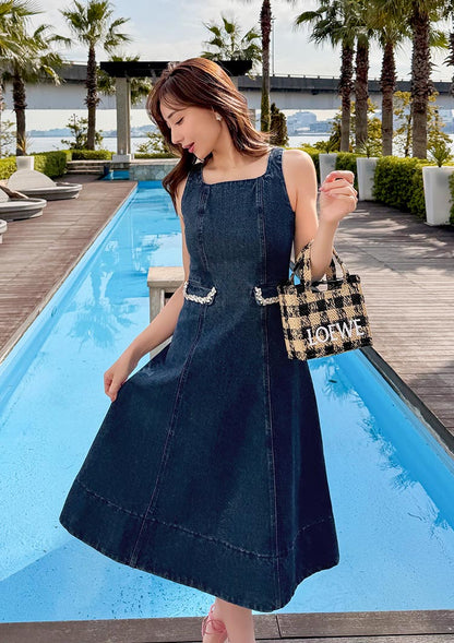 Bijou denim onepiece　LD080