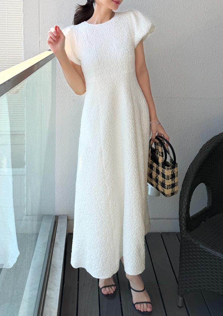 Balloon sleeve dress　LD081