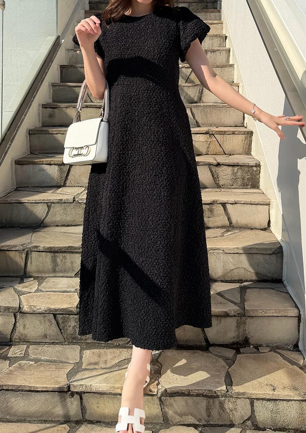 Balloon sleeve dress　LD081 - Black