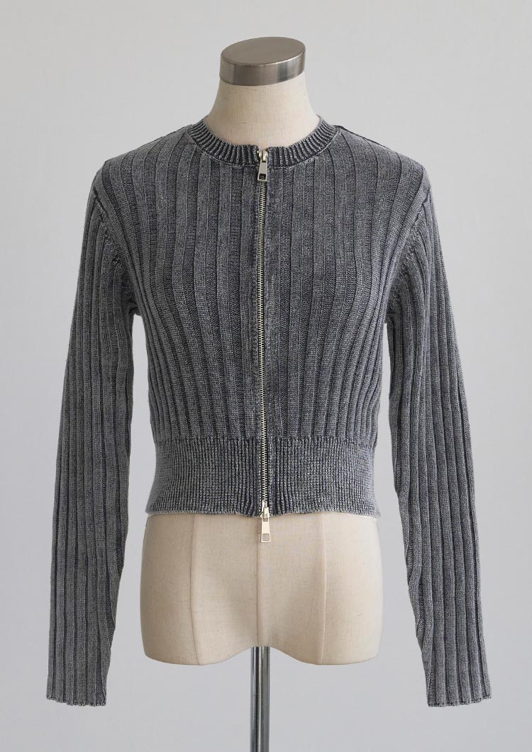 ロディー Rib Knit Zip Cardigan LD082 – LUDICRUM