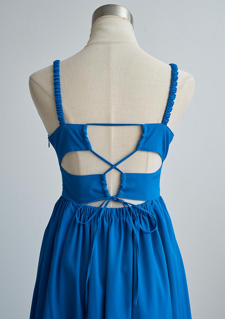 Back open dress　LD083