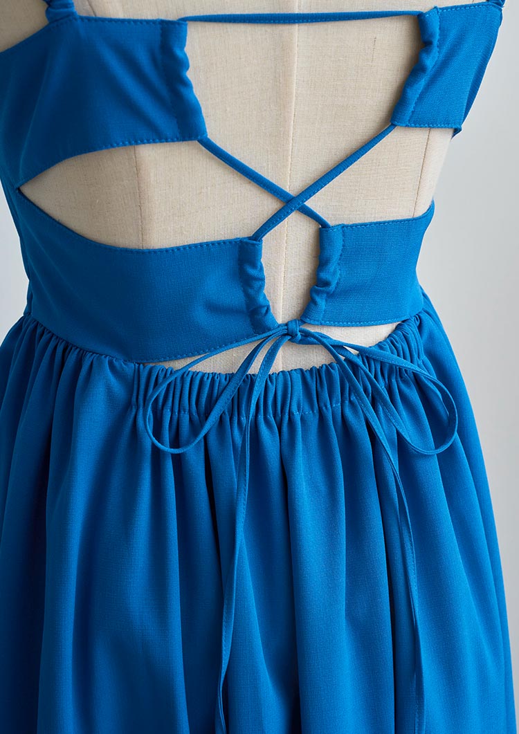 Back open dress　LD083