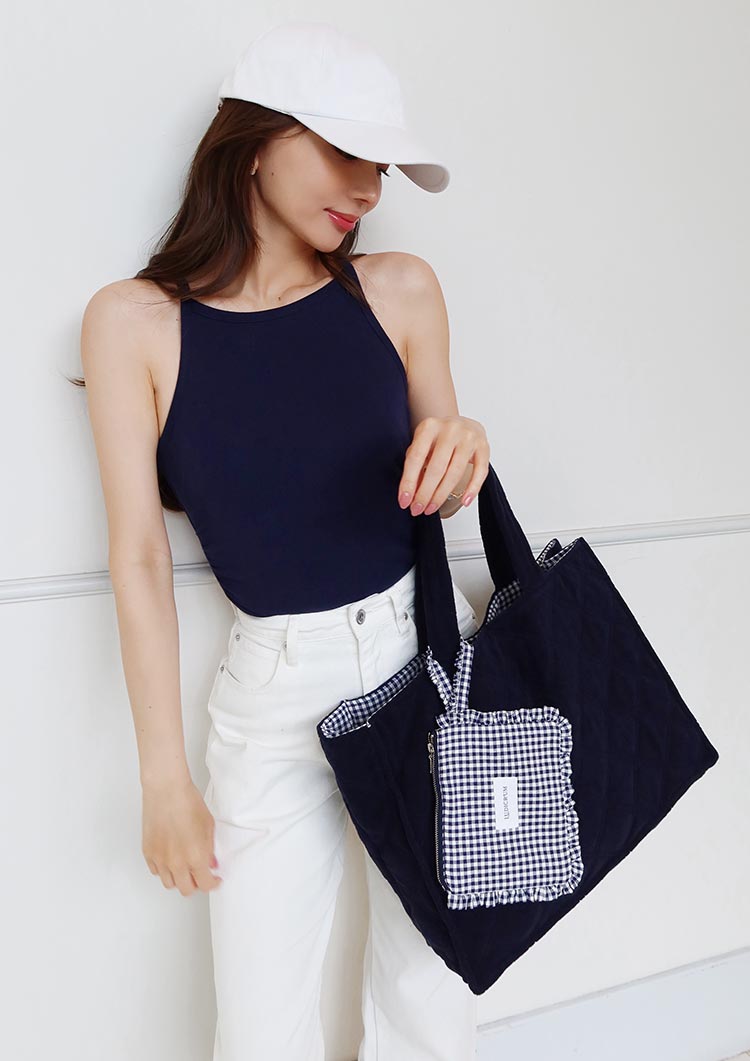 Summer rib knit camisole　LD010