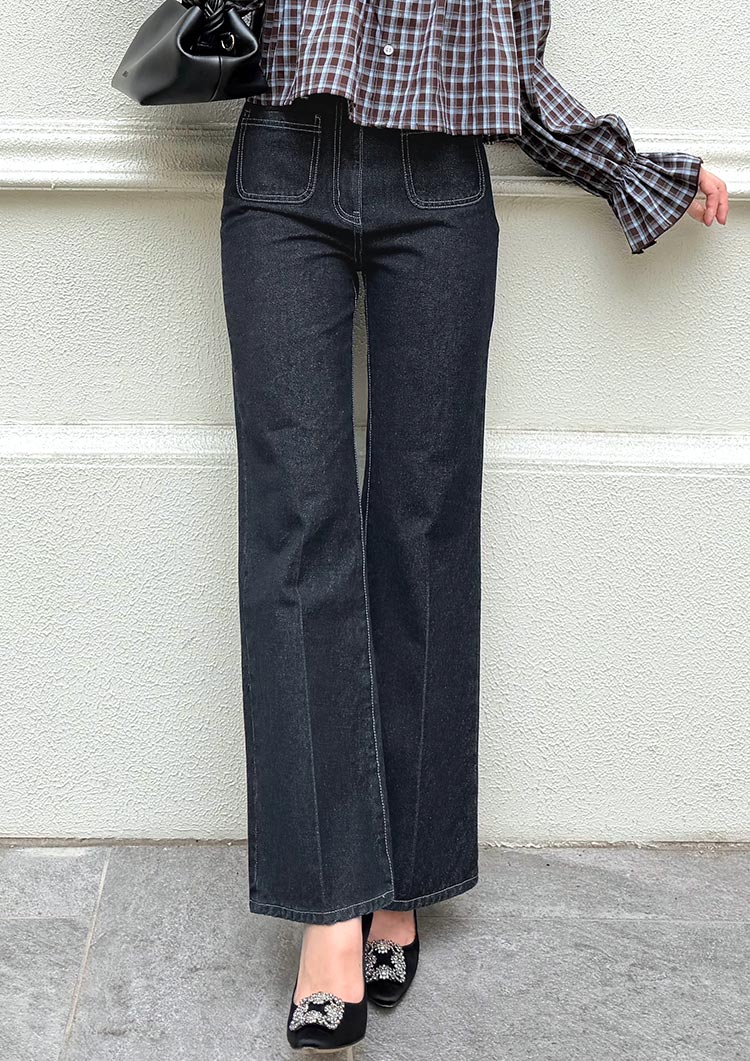 model:163cm size:S Indigo×Light Blue