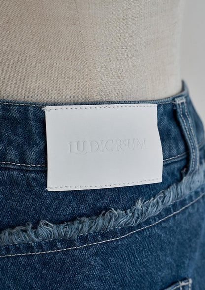 LD Color stitch semiflare denim　LD088