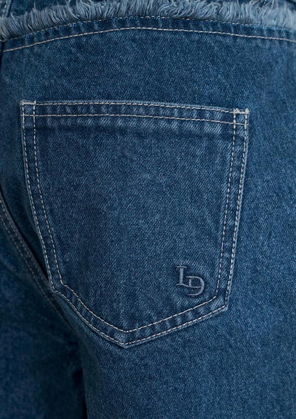 LD Color stitch semiflare denim　LD088