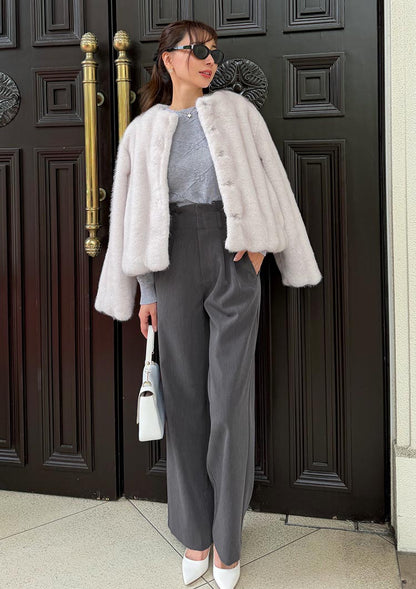 Tuck detail wide pants　LD089