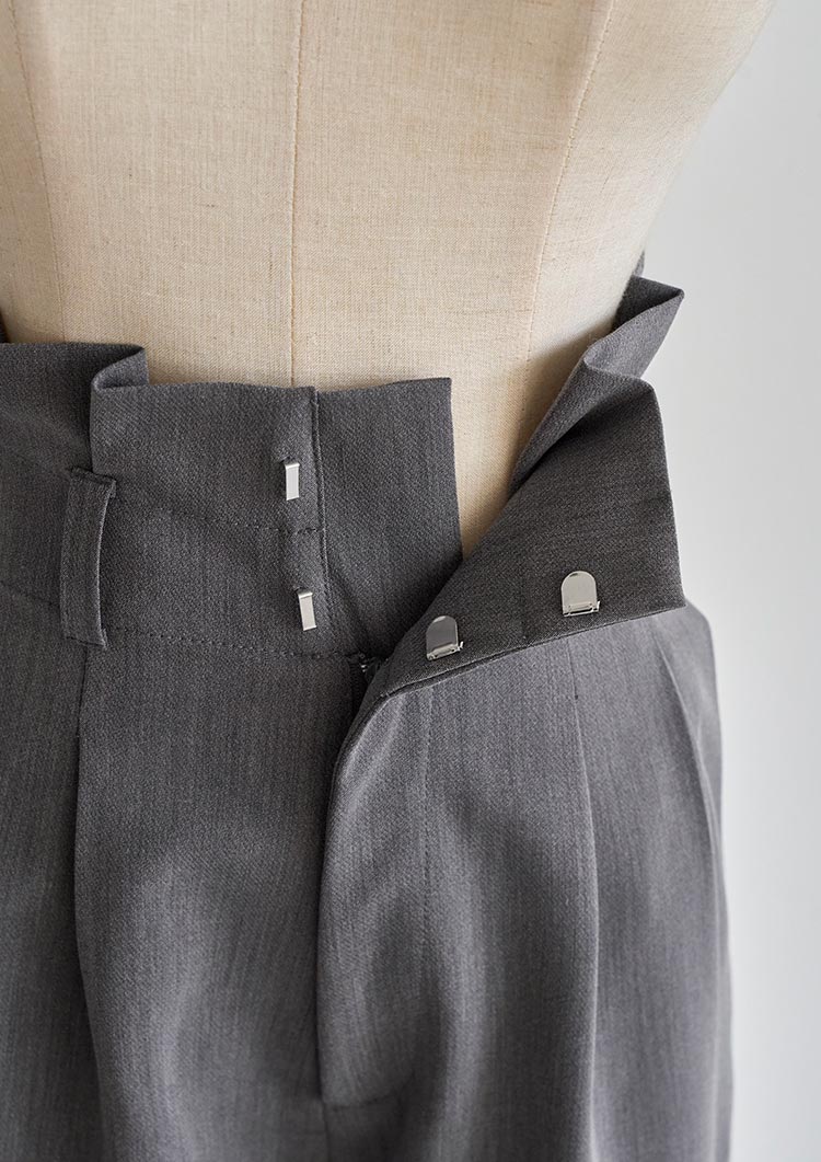 Tuck detail wide pants　LD089