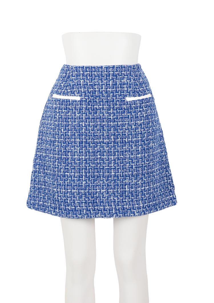 Fancy tweed mini skirt LD008【一部予約】